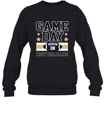 NFL New Orleans La. Game Day Football Home Team Crewneck Sweatshirt Crewneck Sweatshirt / Black / S Crewneck Sweatshirt - HHHstores