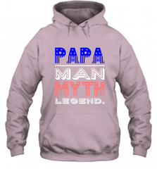 Papa Man Myth Legend Father's Day Dad Veteran Hooded Sweatshirt Hooded Sweatshirt - HHHstores