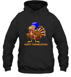 Cool Happy Thanksgiving Football Shirt Gobble Player Turkey Hooded Sweatshirt