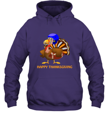 Cool Happy Thanksgiving Football Shirt Gobble Player Turkey Hooded Sweatshirt Hooded Sweatshirt - HHHstores