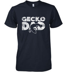 Vintage Gecko Dad  Animal Daddy Fathers Day Gecko Men's Premium T-Shirt Men's Premium T-Shirt - HHHstores