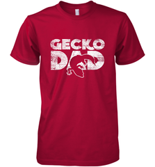 Vintage Gecko Dad  Animal Daddy Fathers Day Gecko Men's Premium T-Shirt Men's Premium T-Shirt - HHHstores