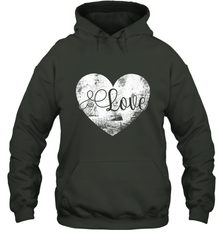 Love Valentines Day Heart Vintage Gift For Men Women Hooded Sweatshirt Hooded Sweatshirt - HHHstores