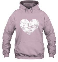 Love Valentines Day Heart Vintage Gift For Men Women Hooded Sweatshirt Hooded Sweatshirt - HHHstores