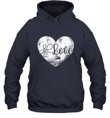 Love Valentines Day Heart Vintage Gift For Men Women Hooded Sweatshirt Hooded Sweatshirt - HHHstores