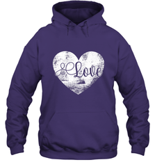 Love Valentines Day Heart Vintage Gift For Men Women Hooded Sweatshirt Hooded Sweatshirt - HHHstores