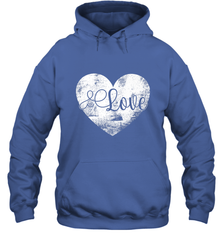 Love Valentines Day Heart Vintage Gift For Men Women Hooded Sweatshirt Hooded Sweatshirt - HHHstores
