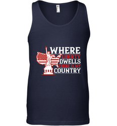 Where liberty dwells, there is my country 01 Men's Tank Top