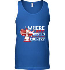 Where liberty dwells, there is my country 01 Men's Tank Top Men's Tank Top - HHHstores