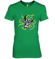 Disney Stitch Skeleton Halloween Women's Premium T-Shirt