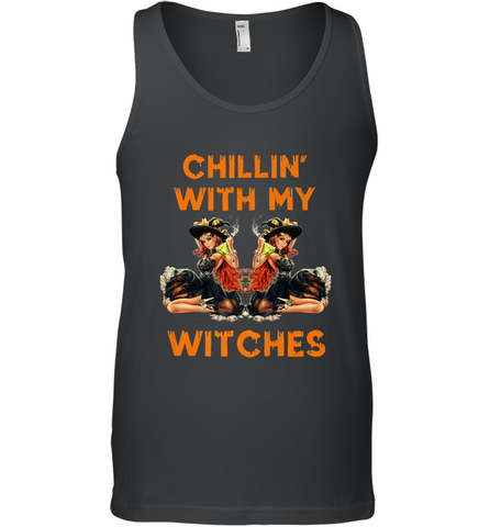 Cool Chillin With My Witches Halloween Costume Men's Tank Top Men's Tank Top / Black / XS Men's Tank Top - HHHstores