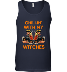 Cool Chillin With My Witches Halloween Costume Men's Tank Top Men's Tank Top - HHHstores