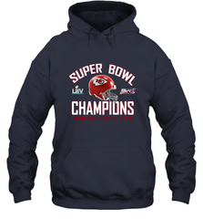 NFL super bowl Kansas City Chiefs Logo Helmet champions Hooded Sweatshirt Hooded Sweatshirt - HHHstores