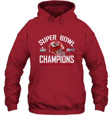 NFL super bowl Kansas City Chiefs Logo Helmet champions Hooded Sweatshirt Hooded Sweatshirt - HHHstores
