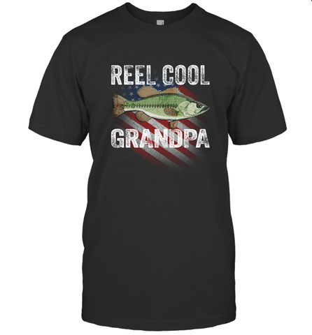REEL COOL GRANDPA Men's T-Shirt Men's T-Shirt / Black / S Men's T-Shirt - HHHstores