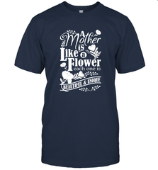 A mother is like a flower each one is beautiful and unique Men's T-Shirt Men's T-Shirt - HHHstores