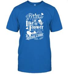 A mother is like a flower each one is beautiful and unique Men's T-Shirt Men's T-Shirt - HHHstores