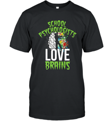 School Psychologists Love Brains Halloween Teacher Men's T-Shirt Men's T-Shirt - HHHstores