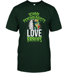 School Psychologists Love Brains Halloween Teacher Men's T-Shirt Men's T-Shirt - HHHstores