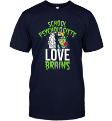 School Psychologists Love Brains Halloween Teacher Men's T-Shirt