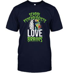 School Psychologists Love Brains Halloween Teacher Men's T-Shirt Men's T-Shirt - HHHstores