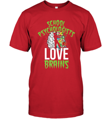 School Psychologists Love Brains Halloween Teacher Men's T-Shirt Men's T-Shirt - HHHstores