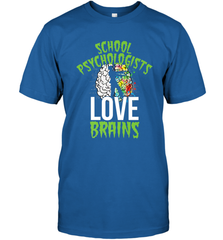 School Psychologists Love Brains Halloween Teacher Men's T-Shirt Men's T-Shirt - HHHstores