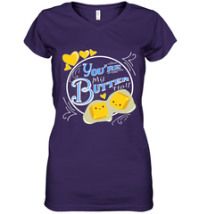 You Are My Butter Half Funny Women's V-Neck T-Shirt Women's V-Neck T-Shirt - HHHstores