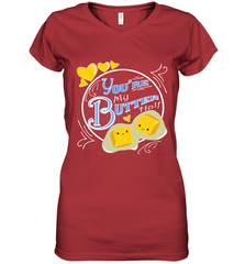 You Are My Butter Half Funny Women's V-Neck T-Shirt Women's V-Neck T-Shirt - HHHstores