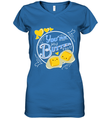 You Are My Butter Half Funny Women's V-Neck T-Shirt Women's V-Neck T-Shirt - HHHstores