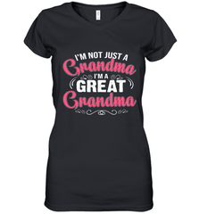 I'm a great Grandma Women's V-Neck T-Shirt Women's V-Neck T-Shirt - HHHstores
