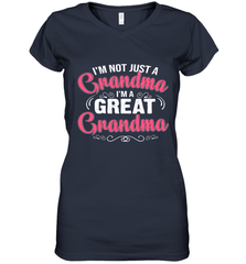 I'm a great Grandma Women's V-Neck T-Shirt Women's V-Neck T-Shirt - HHHstores