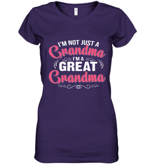 I'm a great Grandma Women's V-Neck T-Shirt Women's V-Neck T-Shirt - HHHstores