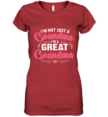 I'm a great Grandma Women's V-Neck T-Shirt Women's V-Neck T-Shirt - HHHstores