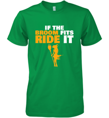 If the broom fits, ride it funny Halloween Witch Men's Premium T-Shirt Men's Premium T-Shirt - HHHstores