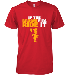 If the broom fits, ride it funny Halloween Witch Men's Premium T-Shirt Men's Premium T-Shirt - HHHstores
