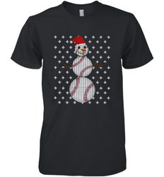 UGLY CHRISTMAS Baseball Snowman Holiday Santa Funny Men Gift Men's Premium T-Shirt