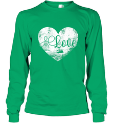 Love Valentines Day Heart Vintage Gift For Men Women Long Sleeve T-Shirt Long Sleeve T-Shirt - HHHstores