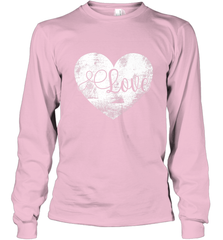 Love Valentines Day Heart Vintage Gift For Men Women Long Sleeve T-Shirt Long Sleeve T-Shirt - HHHstores