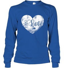 Love Valentines Day Heart Vintage Gift For Men Women Long Sleeve T-Shirt Long Sleeve T-Shirt - HHHstores