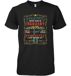 Legends Were Born In FEBRUARY 1975 45th Birthday Gifts Men's Premium T-Shirt