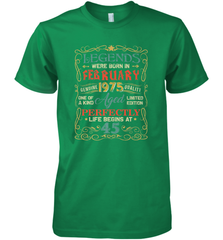Legends Were Born In FEBRUARY 1975 45th Birthday Gifts Men's Premium T-Shirt Men's Premium T-Shirt - HHHstores