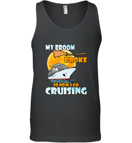 My broom broke so now i go cruising halloween witch Men's Tank Top Men's Tank Top / Black / XS Men's Tank Top - HHHstores