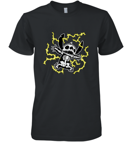 Disney Stitch Skeleton Halloween Men's Premium T-Shirt Men's Premium T-Shirt / Black / XS Men's Premium T-Shirt - HHHstores