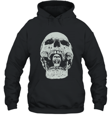 Vintage Halloween Skull Design For Trick or Treating Hooded Sweatshirt Hooded Sweatshirt - HHHstores
