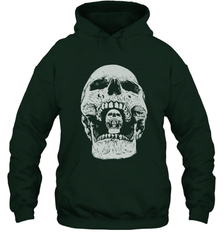 Vintage Halloween Skull Design For Trick or Treating Hooded Sweatshirt Hooded Sweatshirt - HHHstores