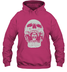 Vintage Halloween Skull Design For Trick or Treating Hooded Sweatshirt Hooded Sweatshirt - HHHstores