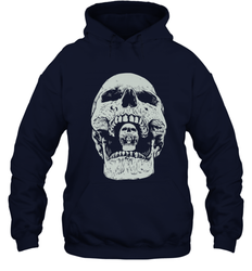 Vintage Halloween Skull Design For Trick or Treating Hooded Sweatshirt