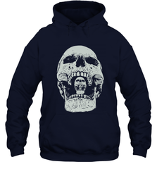 Vintage Halloween Skull Design For Trick or Treating Hooded Sweatshirt Hooded Sweatshirt - HHHstores