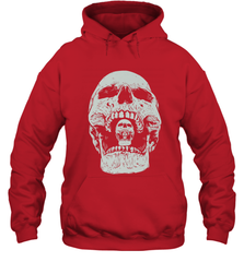 Vintage Halloween Skull Design For Trick or Treating Hooded Sweatshirt Hooded Sweatshirt - HHHstores